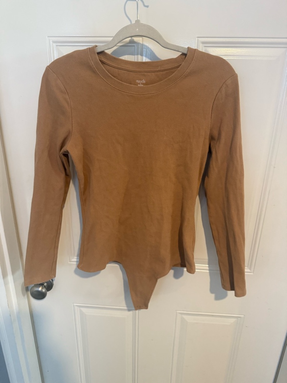 Nuuds ribbed long sleeve bodysuit